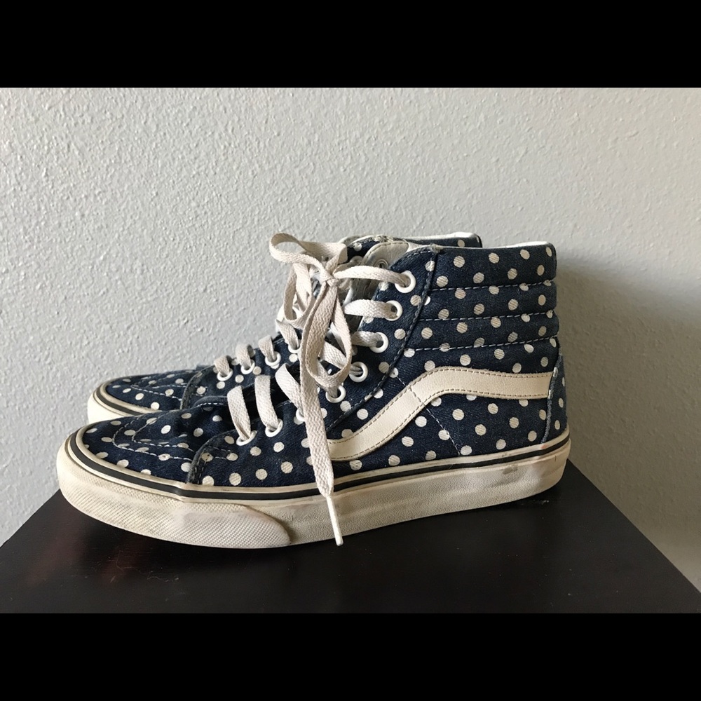 Denim high top vans